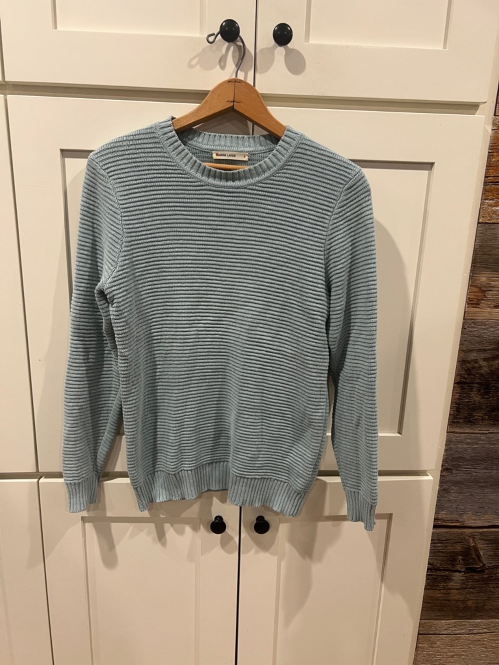 Marine Layer Garment Dye Crew Sweater - Men's size S